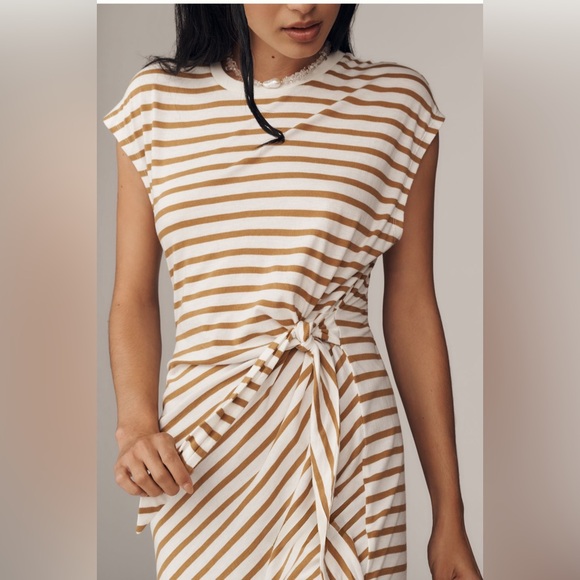 Daily Practice Tiebreaker Muscle-Sleeve
Midi Dress in Camel - Picture 2 of 3